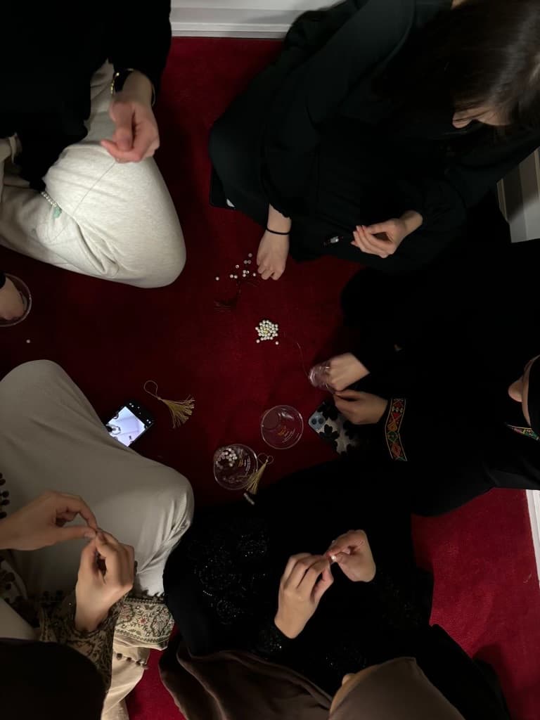 Sisters Beads Making